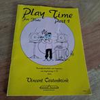 Play Time for flute deel 1 + cd Vincent Oostenbrink, Ophalen of Verzenden, Zo goed als nieuw, Les of Cursus, Dwarsfluit of Piccolo