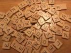 scrabble letters  hout , origineel , ruim 100 stuks ,, Ophalen of Verzenden, Zo goed als nieuw, Materiaal