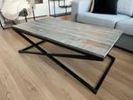 Salontafel - grijs eikenhout - Goossens, Ophalen, Gebruikt, 100 tot 150 cm, Eikenhout
