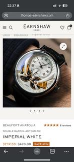 Thomas Earnshaw watch new, Overige merken, Leer, Staal, Polshorloge