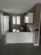 Zgan 1 jaar oude keuken incl.apparatuur en garantie weg=pech, Wit, Hoekkeuken, Graniet of Steen, Ophalen of Verzenden