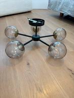 Moderne Plafondlamp met 5 Lichtpunten, Huis en Inrichting, Lampen | Plafondlampen, Ophalen, Zo goed als nieuw, Glas