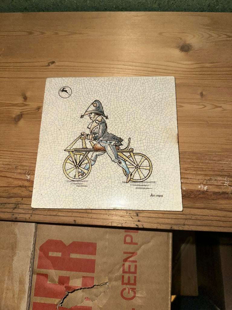 Gazelle Rijwielfabriek Dieren Tegeltje, Ophalen of Verzenden