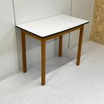 J`60 vintage hout/formica tafel kidsbureau burootje kidsroom, Ophalen, Gebruikt, Onbekend, Onbekend