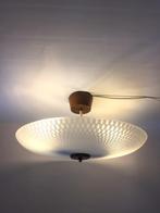 Plafonnière, plafondlamp, schaallamp jaren ’60 vintage, Huis en Inrichting, Lampen | Plafondlampen, Gebruikt, Glas, Scandinavisch