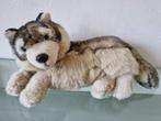 Kwaliteits, HUSKY, 50cm GROOT, Levensecht, Inwst!, Ophalen of Verzenden, Zo goed als nieuw, Hond