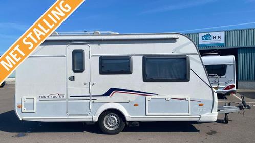 TEC Tour 400 DB bj2009 +voortent luifel airco mover stalling, Caravans en Kamperen, Caravans, Bedrijf, tot en met 4, 750 - 1000 kg