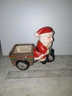 Kerstman op bakfiets plantenbakje, Diversen, Kerst, Ophalen, Zo goed als nieuw