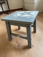 Krukje kruk bijzettafel tafel, Ophalen of Verzenden, Gebruikt, Vierkant, Minder dan 55 cm