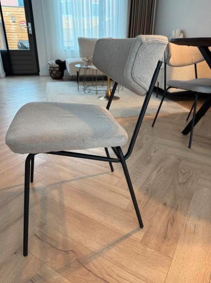 Set van 4 eetkamer stoelen, Huis en Inrichting, Stoelen, Zo goed als nieuw, Vier, Stof, Overige kleuren, Ophalen