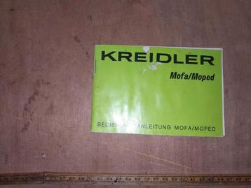 Kreidler Duitse handleiding  beschikbaar voor biedingen