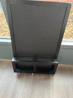 Zwart Krijtbord met houten frame, Huis en Inrichting, Met plank(en), Minder dan 50 cm, Gebruikt, Ophalen of Verzenden