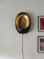 Wandlamp zwart met goud, Ophalen, Zo goed als nieuw