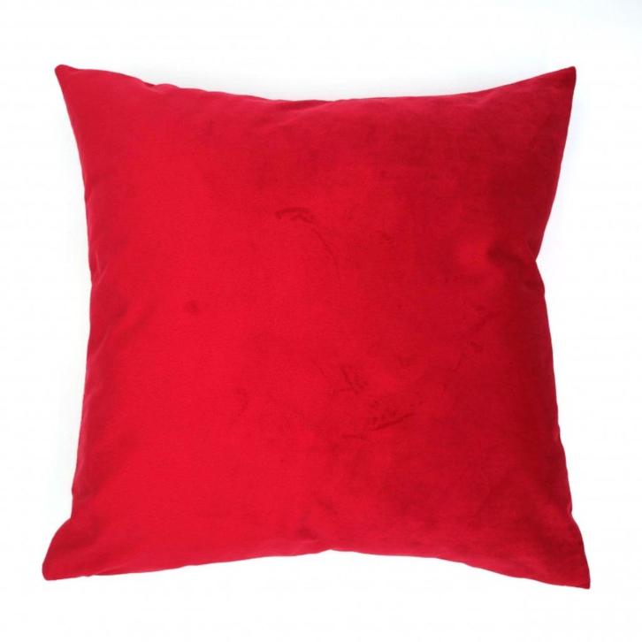 Kussenhoes Fluweel roze rood 45 x 45 cm, Huis en Inrichting, Woonaccessoires | Kussens, Nieuw, Overige kleuren, Vierkant, Verzenden