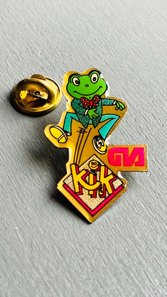 vintage Edah Pin met de mascotte Kik, Verzamelen, Speldjes, Pins en Buttons, Zo goed als nieuw, Overige onderwerpen, Ophalen of Verzenden