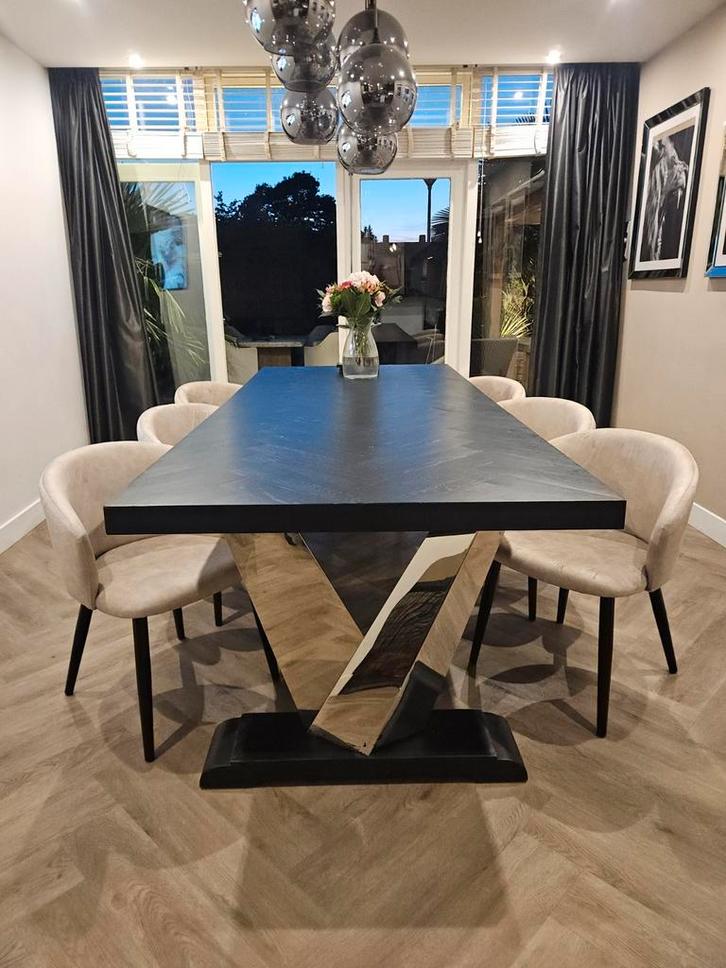 Eetstoelen stoelen nieuw japandi kuster richmond beige nude, Huis en Inrichting, Stoelen, Nieuw, Stof, Ophalen of Verzenden