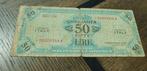 Asterisk serie 50 AM lire Amerikaanse bezetting 1943 RRR, Postzegels en Munten, Bankbiljetten | Europa | Niet-Eurobiljetten, Ophalen of Verzenden