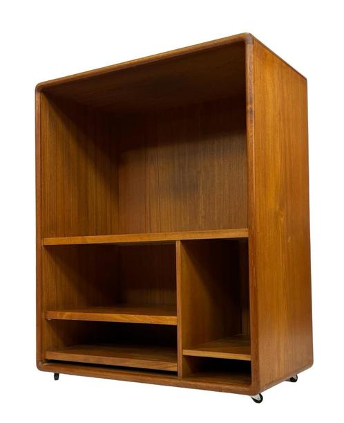 Vintage Dyrlund TV Audio Meubel LP Kast Teak Design, Huis en Inrichting, Kasten | Dressoirs, Gebruikt, 25 tot 50 cm, Met plank(en)