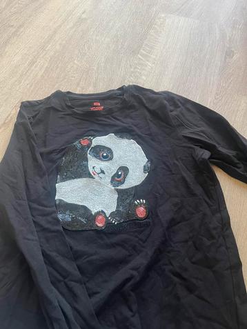 WE T-shirt lange mouw panda 146/152 beschikbaar voor biedingen
