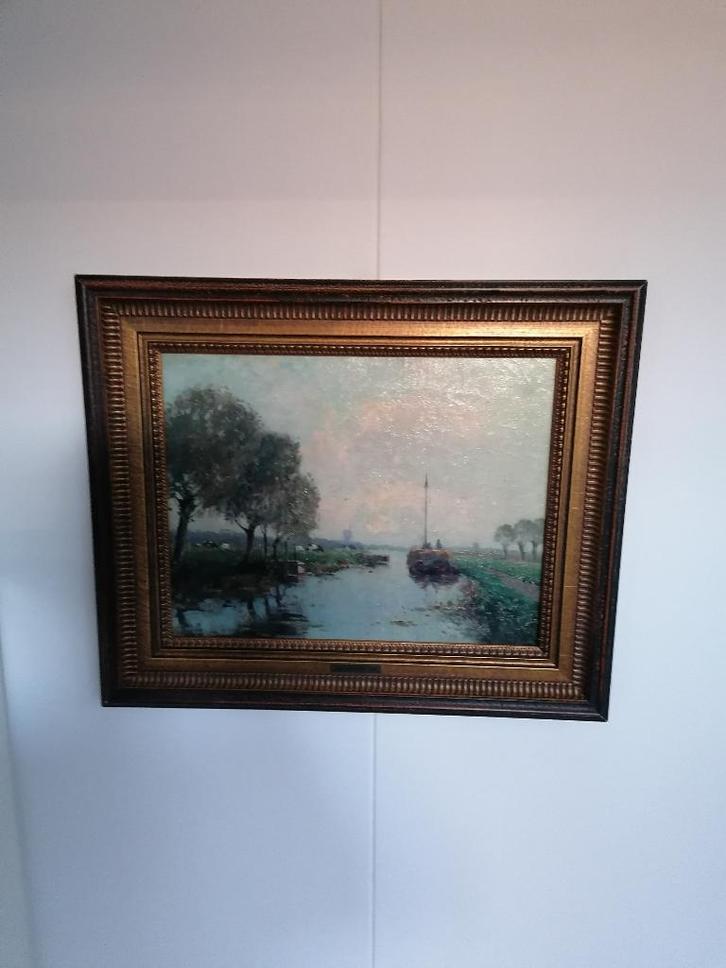 H.van Gessel(G.J. Delfgauw), Antiek en Kunst, Kunst | Schilderijen | Klassiek, Ophalen of Verzenden