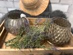 Leuk windlicht zetje dienblad ook te koop ptmd, Huis en Inrichting, Woonaccessoires | Kandelaars en Kaarsen, Ophalen of Verzenden