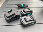 Vonroc 2.0ah 20V accus plus lader, Ophalen of Verzenden, Zo goed als nieuw