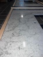 Keramisch Marmer Keukenblad / Aanrechtblad, Wit, Ophalen of Verzenden, Zo goed als nieuw, 200 cm of meer