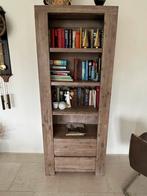 Mooie boekenkast met 2 lades, 25 tot 50 cm, Ophalen of Verzenden, Zo goed als nieuw, 200 cm of meer