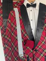 Carnaval of Themafeest: Gave smoking mt50/52 & overhemd mt39, Ophalen of Verzenden, Zo goed als nieuw, Maat 48/50 (M), Rood