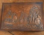 Oud sigarenkistje met scheepsmotief, Antiek en Kunst, Antiek | Wandborden en Tegels, Ophalen