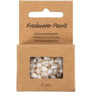 Zoetwaterparels 4–6 mm Parelmoer – 55 Stuks beschikbaar voor biedingen