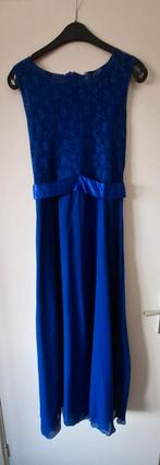 Elegante blauwe jurk voor de feestdagen, Kleding | Dames, Jurken, Blauw, Ophalen of Verzenden, Maat 34 (XS) of kleiner, Onder de knie