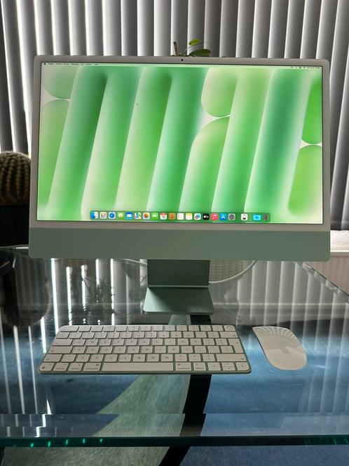 iMac 24” M1 03-2022 8-Core CPU/GPU 4x Thunderbolt Touch ID, Computers en Software, Apple Desktops, Zo goed als nieuw, iMac, SSD