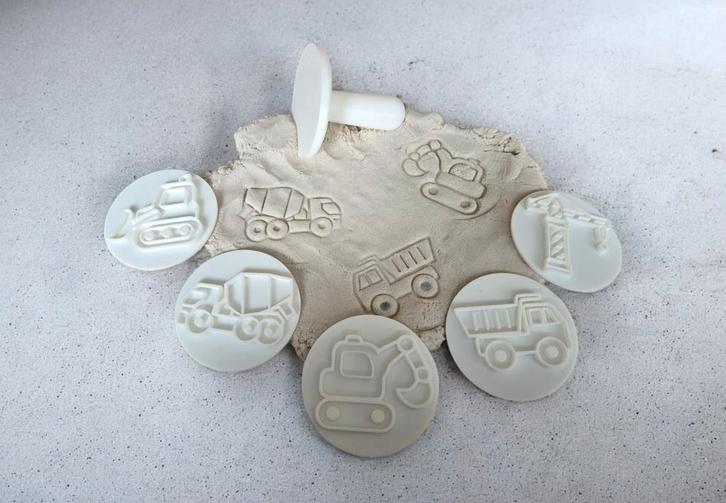 Stempelset bouwvoertuigen, Kinderen en Baby's, Speelgoed | Educatief en Creatief, Nieuw, Verzenden