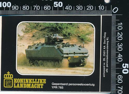 Sticker: Koninklijke Landmacht - Gepantserd personeelsvoertu, Verzamelen, Stickers, Zo goed als nieuw, Bedrijf of Vereniging, Ophalen of Verzenden