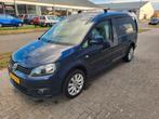 Volkswagen Caddy Maxi 1.6 TDI 75KW Blauw mett., Euro 5, 4 cilinders, 700 kg, Leder en Stof