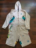 Adidas pak met korte broek M, Zo goed als nieuw, Adidas, Grijs, Verzenden