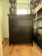 IKEA hemnes kast zwart, Huis en Inrichting, Kasten | Ladekasten, Ophalen, Gebruikt, 5 laden of meer, 100 tot 150 cm