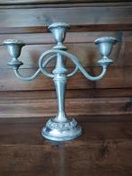 In prima staat verkerende verzilverde kandelaar, Antiek en Kunst, Ophalen, Overige materialen