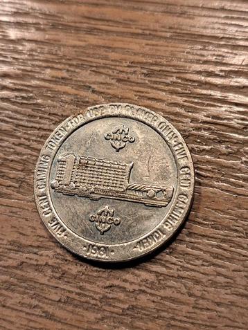 Americasi Casino 5 Cent Gaming Token - 1981 beschikbaar voor biedingen