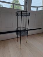 Bijzettafeltje of plantentafeltje Sissy Boy, Huis en Inrichting, Minder dan 55 cm, Metaal of Aluminium, Rond, Zo goed als nieuw