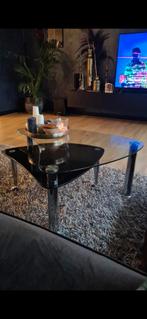 Glazen Salontafel - Stijlvol Design, Gebruikt, 50 tot 100 cm, Glas, Minder dan 50 cm