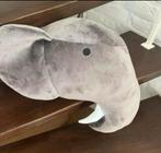 Als Nieuw : Dierenkop voor in de Kinderkamer. Olifant/ Geit., Kinderen en Baby's, Ophalen of Verzenden, Zo goed als nieuw