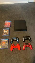 Ps4, Spelcomputers en Games, Spelcomputers | Sony PlayStation 4, Ophalen, Gebruikt, Met 2 controllers, 1 TB