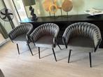 3 Eetkamerstoelen, Ophalen, Drie, Zo goed als nieuw, Stof