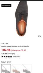 Mooie heren veterschoenen, Zwart, Van Lier, Ophalen of Verzenden, Zo goed als nieuw