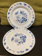 Vintage Arcopal bord, blauw (041024), Huis en Inrichting, Keuken | Servies, Gebruikt, Ophalen of Verzenden, Glas, Bord(en)