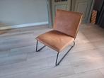 Relax stoel/fauteuil cognac kleur, Huis en Inrichting, Fauteuils, Ophalen, Gebruikt, 50 tot 75 cm, Leer