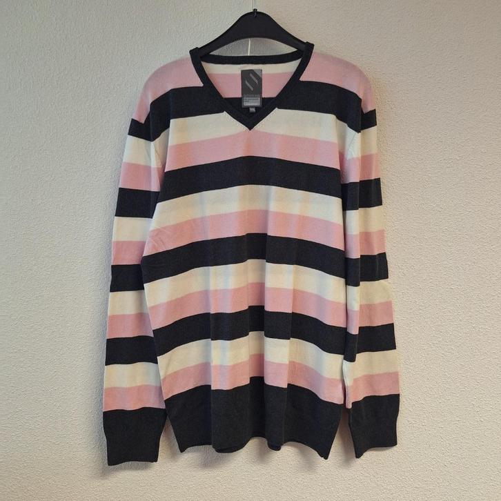 Heren gestreepte trui pullover Sutherland lange mouw XXXL, Kleding | Heren, Truien en Vesten, Zo goed als nieuw, Overige maten