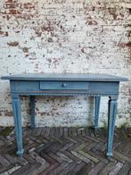 Brocante franse tafel / allegonda, Ophalen, Gebruikt, 50 tot 100 cm, Rechthoekig